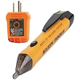 Klein Tools 80025 Outlet Tester Kit, 2-Piece | GFCI Tester and Non-Contact Voltage Tester Pen, Perfect for Home Inspection