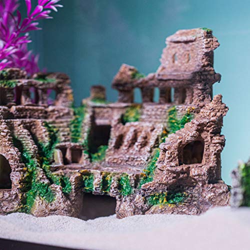 Aquatic Roman Colosseum Pillars Gladiators Large Aquarium