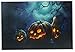 Northlight LED Lighted Spooky Halloween Jack-O-Lanterns Canvas Wall Art, 15.75