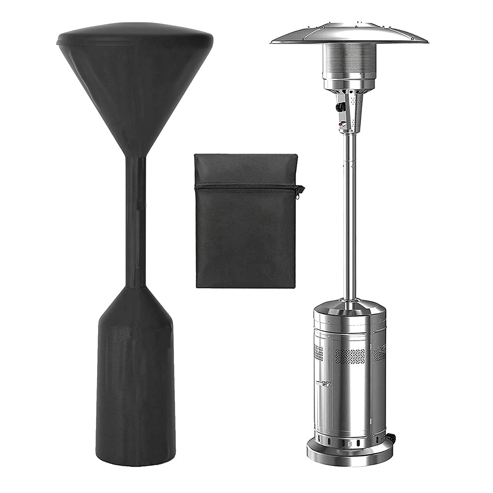 ZWPARTS Patio Heater Cover Waterproof Electric Patio Heater Cover Outdoor Heavy Duty Heater Cover 210D Oxford Fabric Dust Cover Outside Furniture Protector Garden Heater Protector 241 x 86 x 47 cm