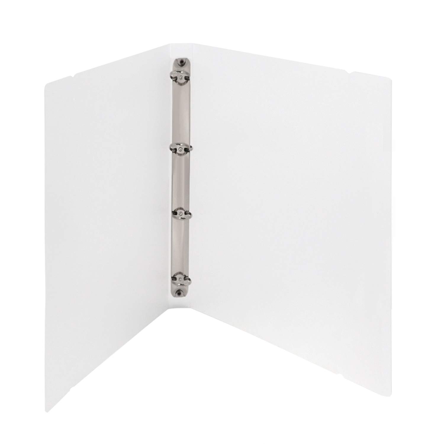 A4 Transparent Loose Leaf Binder 4-Ring Refillable View Binder Notebook (No Pages Included)