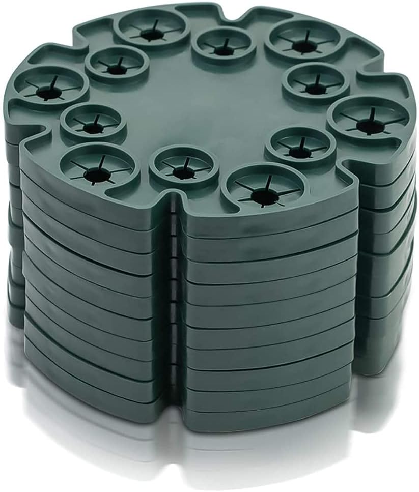 10 Pcs Plastic Bamboo Cane Holder, Plant Cane Support Caps, for Garden