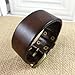 Original Tribe Antique Men's Leather Cuff Bracelet, Leather Wristband Jewelry S056 (Brown)