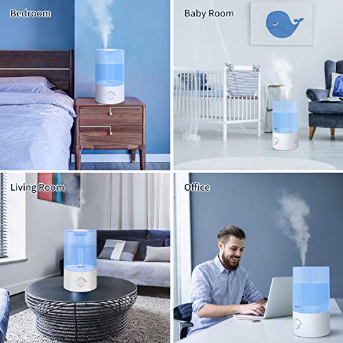 Humidifiers for Bedroom, Gocheer 3.5L Cool Mist Humidifier for Baby