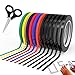 Graphic Chart Tape Art Tape Whiteboard Tape Vinyl Tape 12 Pacs 1/8” Self-Adhesive Artist Tape –with a Gift –Scissor (PET)