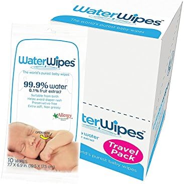 WaterWipes Pure 99% Water, Chemical Free Baby Wipes 120 Count