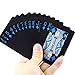 bC BimeTALliC CAble BC0671HSPK Waterproof PVC Poker Playing Cards, 2 Deck of Poker Card with Black Backing in Box Great Gift for Card Players Family Party BBQ Game, Black