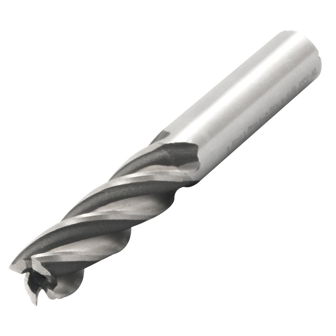 sourcingmap 1/2" x 1/2" 4 Flute Straight Shank HSS Spiral End Mill Milling Cutter