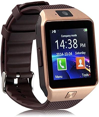 ZAOYIMALL DZ09 Bluetooth Smart Watch with Camera support SIM/TF card slot for android phone IOS system (Gold)