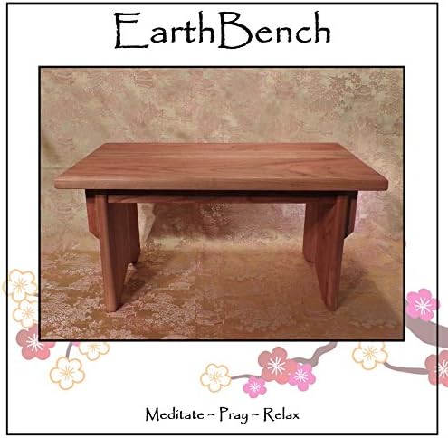 Beautiful Personal Altar by EarthBench - Solid CHERRY Hardwood Construction for Meditation, Prayer, or Contemplative Studies.