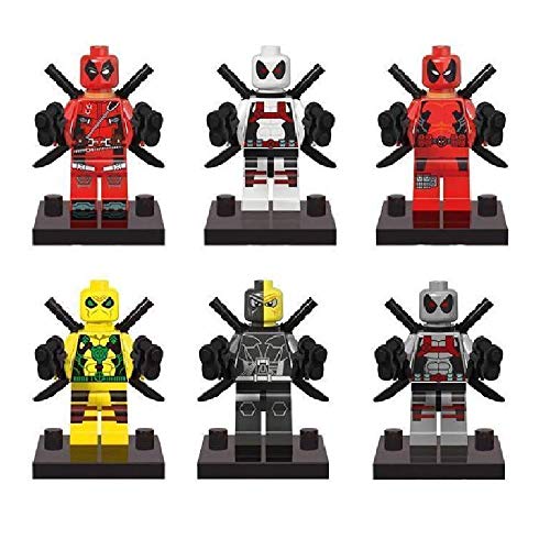 Deadpool 6 Piece Set Minifigures