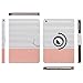 ULAK iPad Air Case, Multi-Angle Rotating Stand Protective Case Cover for Apple iPad Air (2013 Release) with Automatic Wake/Sleep Function (Rose Gold/Black Stripe)