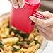 PepperMate Traditional Pepper Mill- Manual High Volume Peppercorns and Salt Grinder with Ergonomic Turnkey Handle and Ceramic Precision Mechanism with Adjustable Grind for the Gourmet Chef (Red)