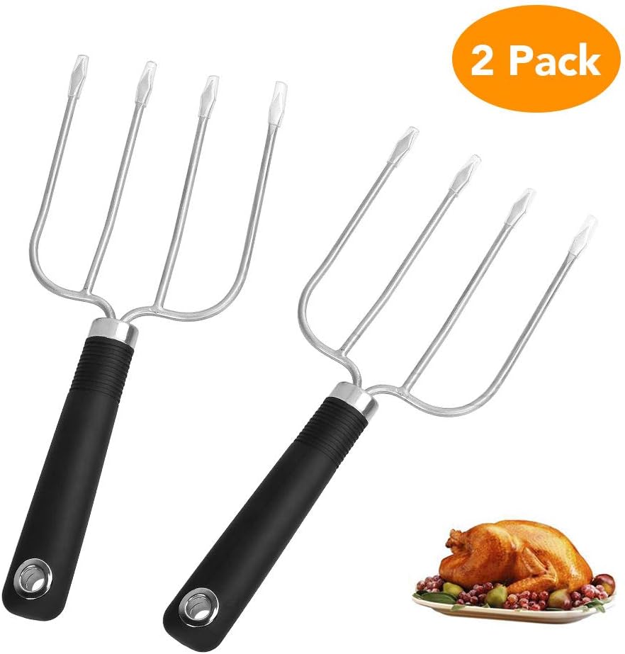 CocoKool Meat Fork, Stainless Steel Poultry Roast Forks
