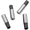 4 Pieces High-Carbon Steel Collet Die Grinder Chuck Driver Adapter 1/4" to 1/8" CNC Engraving Bit Router Converter for Engraving Machine Tool