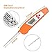 GoldWorld Instant Read Thermometer Digital Thermometers for Food Meat Cook Grill BBQ Milk & Bath Water (Orange)