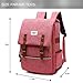 Vintage Laptop Backpack, Canvas College Backpack School Bag Fit for 15 Inch Laptop for Daily Use Teacher Students Travel by Puersit (Red)