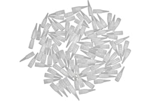 PLAFOPE 100pcs Disposable Eyebrow Machine Tips Half round Needle Nozzle Caps for Professional Tattoo