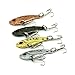Chinatera 8Pcs Metal VIB Fishing Lure Bass Crankbait Spinner Blade Floating Rattles Treble Hooks