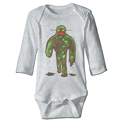 Alexx Eat Your Greens! Unisex Baby Jumpsuit Bodysuit Long-sleeve Romper Ash