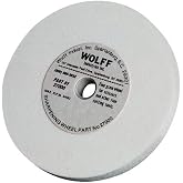 Wolff Twice as Sharp and Ookami Gold - Professional &amp; Industrial Honing, Diamond, &amp; Polishing Wheels. 5" Wheels fit Wolff Scissor Sharpening Machines (White Sharpening Wheel)