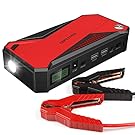 DBPOWER 600A 18000mAh Portable Car Jump Starter (up to 6.5L Gas, 5.2L Diesel Engine) Battery Booster and Phone Charger with Smart Charging Port (Black/Red)