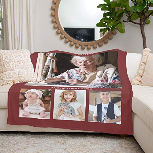 Nana Birthday Gifts Personalized Photo Blanket Custom Picture Blanket