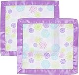 MiracleWare Muslin Security Blanket, Color Bursts, 2 Pack