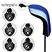 Andux 3 Pack Golf Hybrid Club Head Covers with Interchangeable No. Tags MT/hy04