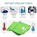 YQXCC Cooling Towel 3 Pcs (47″x12″) Microfiber Towel for Instant Cooling Relief, Cool Cold Towel for Yoga Golf Travel Gym Sports Camping Football & Outdoor Sports (Light Blue/Green/Rose Red)thumb 3