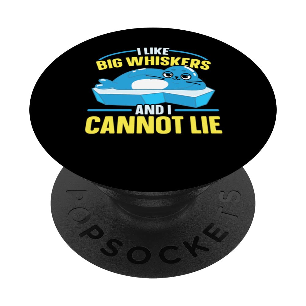 I Like Big Whispers And I Cannot Lie Marine Biology Seal PopSockets Swappable PopGrip