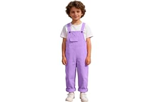 Kids Straight Leg Baggy Bib Overalls Boys Girls Strap Summer Casual Solid Color Jumpsuits Kids Overalls