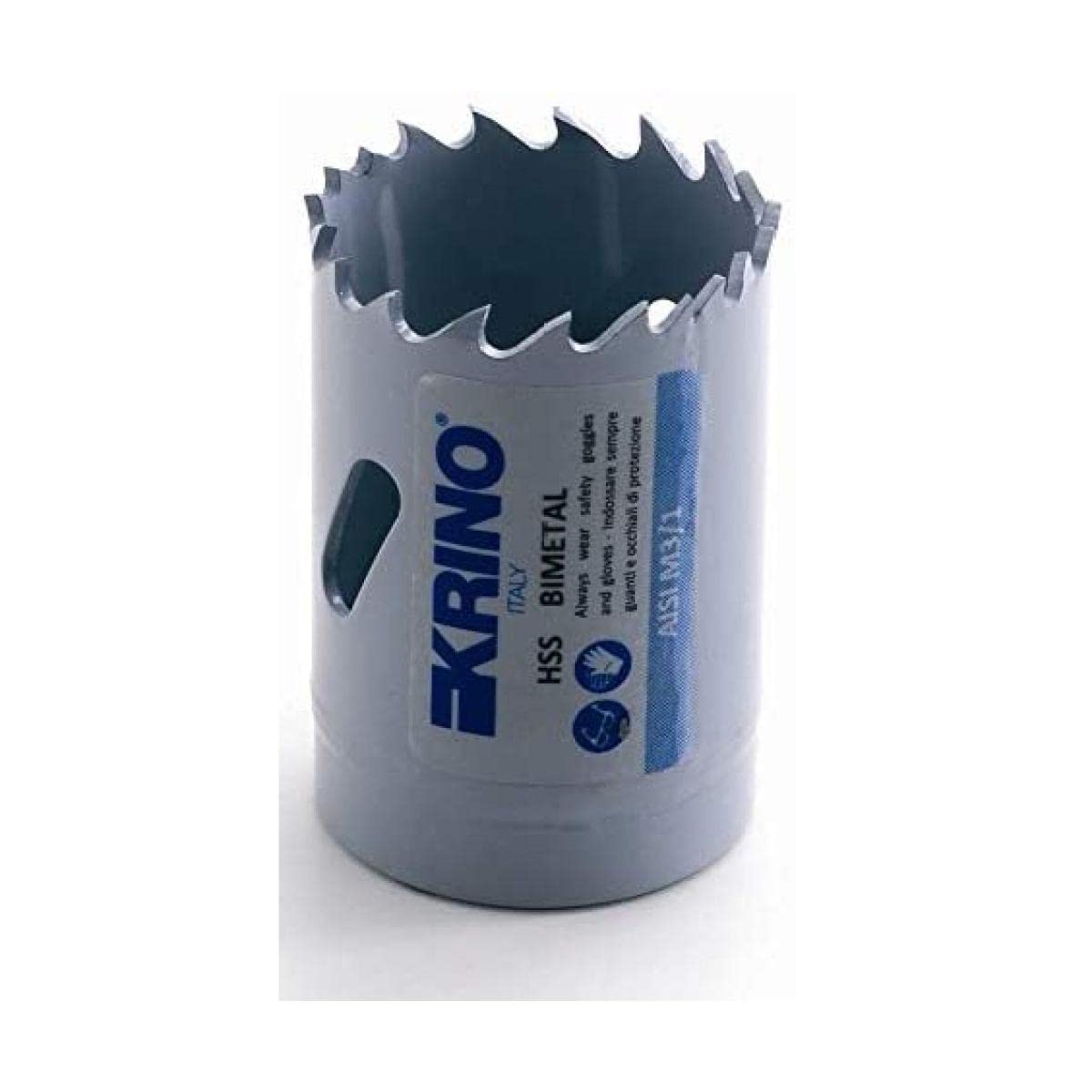 KRINO 2106002500 HSS Bi-Metal Holesaw Variable Serrations, Grey, 25 mm