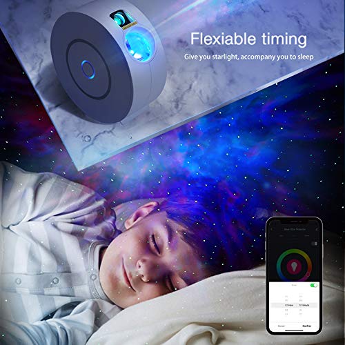 Galaxy Star Projector Control by Phone APP Compatible with Alexa and Google Assistant, Led Sky