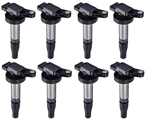Pack of 8 ignition coils for jaguar - s-type super v8 vanden plas…