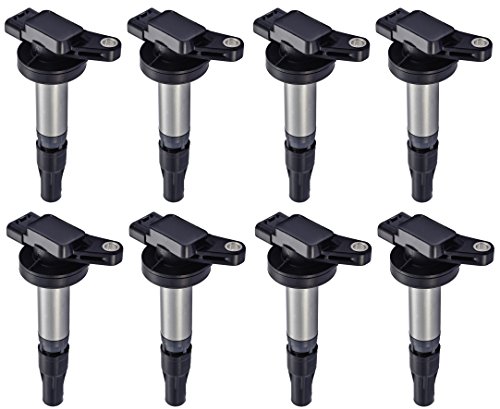 Pack of 8 Ignition Coils for 2003-2010 Jaguar - S-Type Super V8 Vanden Plas XF XJ8 XJR XK XK8 XKR - Range Rover LR3 4.2L 4.4L Compatible with C1427 UF519