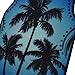 BDK Palm Tree California Carpet Floor Mats for Car SUV - 4 Piece Set, Blue, Licensed Prodcuts, Secure Backing