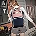 pipi bear Diaper Bag Backpack Large Capacity Multifunction Travel Back Pack,Maternity Baby Changing Bags Waterproof and Stylish for mom (Pink&Blue)