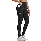 baleaf Women's Fleece Lined Thermal Leggings High Waisted Warm Winter Running Hiking Pants with Pockets Water Resistant