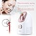 Facial Steamer, Nano Ionic Face Steamer for Home Facial Warm Mist Humidifier Steamer for Face Sauna Spa Sinuses Moisturizing Cleansing Pores, for Women Moisturizing Cleansing Pores (Pink&White)