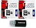 2 Pack of Kingston 32GB MicroSD HC Class 4 TF MicroSDHC with SD Adapter TransFlash Memory Card SDC32/32GB 32G 32 GB Gigs (Lot of 2) with Everything But Stromboli Memory Card Reader R