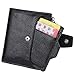 AINIMOER Women's RFID Blocking Leather Small Compact Bi-fold Zipper Pocket Wallet Card Case Purse with id Window (Lichee Black)