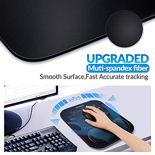 Gimars Large Gel Memory Foam Ergonomic Mouse Pad Wrist Rest Support