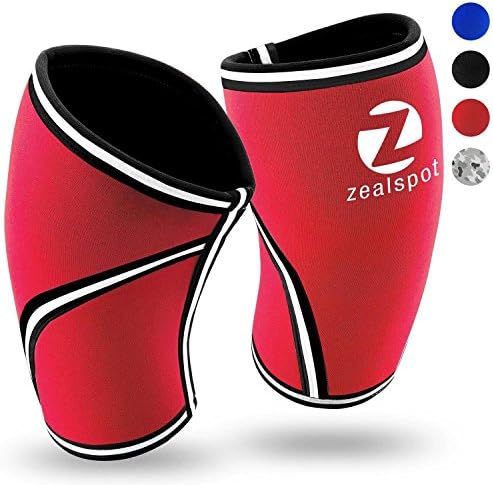 Knee Sleeves(1 Pair)Compression &amp; Support for Weightlifting, WOD, Squats, Gym, Powerlifting &amp; Crossfit-7mm Strong Neoprene Knee Brace-Both Women &amp; Men,Red,Plus Size XXL