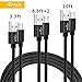 Basse Type USB C Cable, 4 Pack [3FT 6FT 6FT 10FT] Nylon Braided Type Lightning Cable, USB C Charging and Syncing USB Charge Cord for USB C Smartphones Tablets Laptops and More USB C Devices