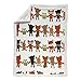 Lambs & Ivy Echo Cream/Multi Woodland Velour/Sherpa Blanket