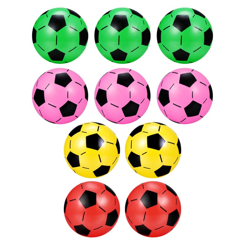 LIOOBO Inflatable Football Toy for Kids 7 Inch Small Soccer Ball Outdoor Beach and Pool Play Safe Durable Inflatable Ball for Children