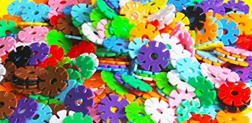 1000pcs Brain Flakes Snowflakes Plastic Interlocking Blocks ...