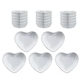 SOCOSY Heart-shaped Multipurpose Ceramic Sauce Dish