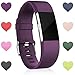 Wepro Replacement Bands for Fitbit Charge 2 HR,Plum, Small